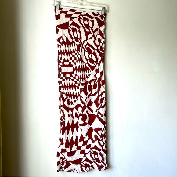 Princess Polly Dresses & Skirts - Princess Polly Bekka Brown & White Patterned Maxi Skirt 4